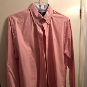 Vineyard Vines red and white stripe button down